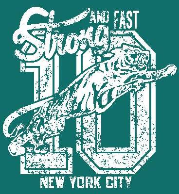 纽约城市风格裁片印花服装，展现强大与速度