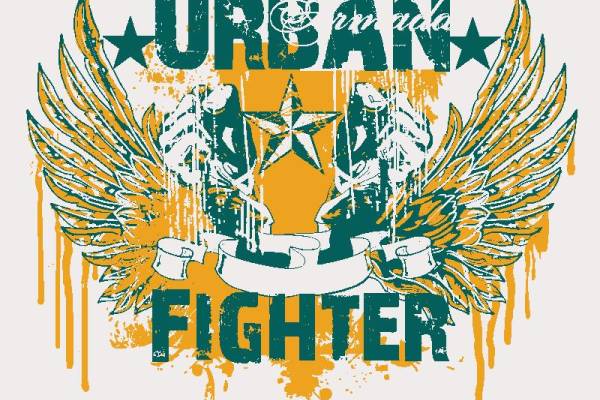 街头风格城市战士裁片印花服装，展现个性与力量