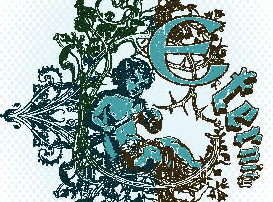 复古风格裁片印花服装图案设计