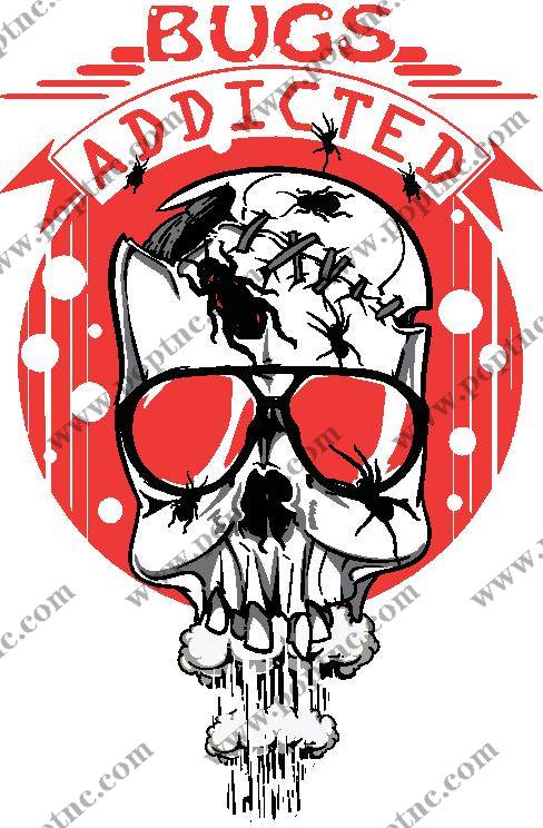 时尚个性昆虫主题裁片印花服装印花设计