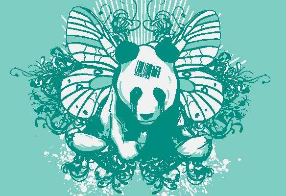 创意熊猫裁片印花服装,展现独特艺术风格