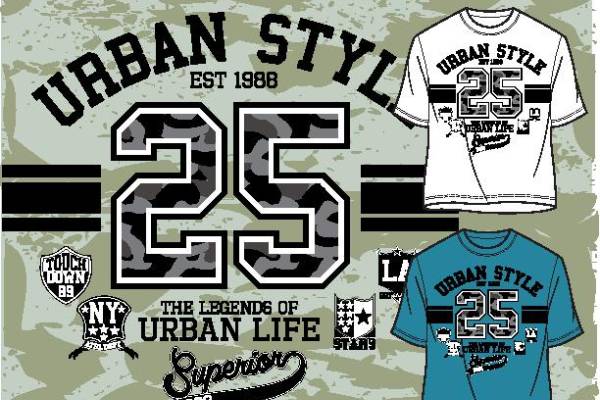 探索1988年经典城市风格裁片印花服装