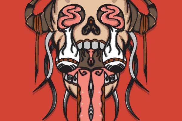 独特昆虫主题裁片印花服装印花设计