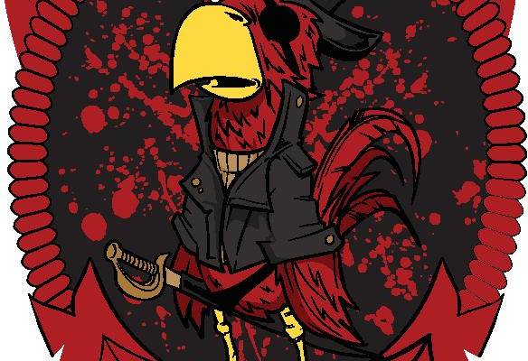 独特设计裁片印花服装:Furious Chicken摇滚风格