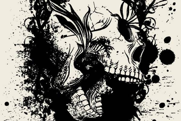 独特骷髅头裁片印花服装,展现个性街头风格