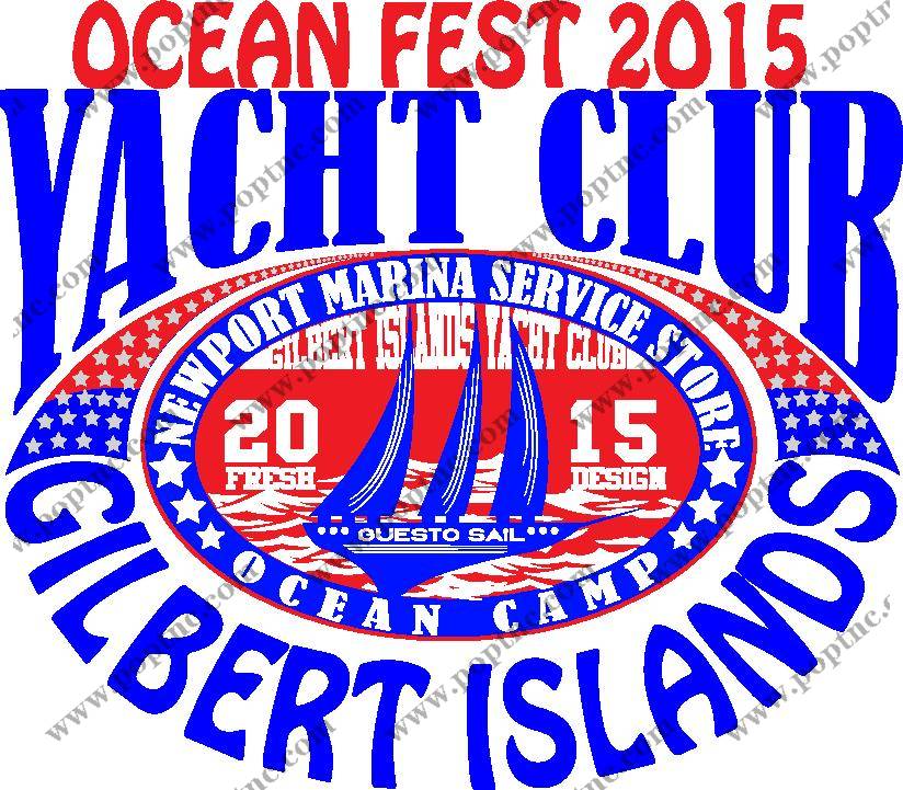 2015年海洋节游艇俱乐部服装印花设计