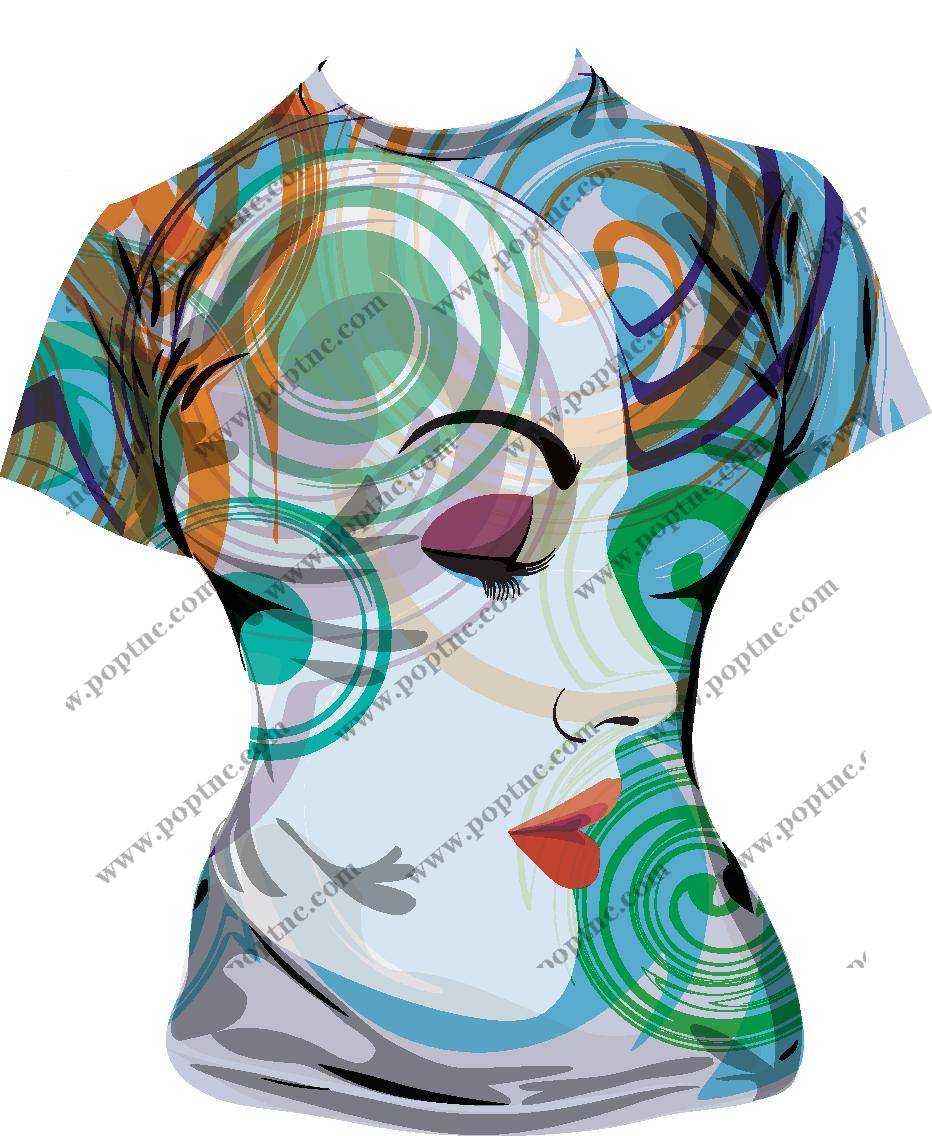 抽象艺术风格裁片印花服装,展现个性魅力的时尚选择