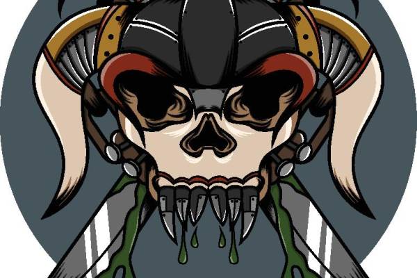 创意武士风格裁片印花服装 独特个性街头风格