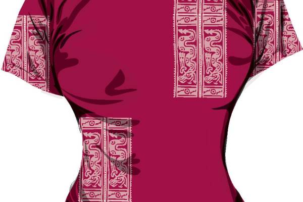 时尚民族风裁片印花服装印花T恤,展现独特魅力