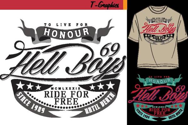 复古风格裁片印花服装印花设计，展现自由与荣誉