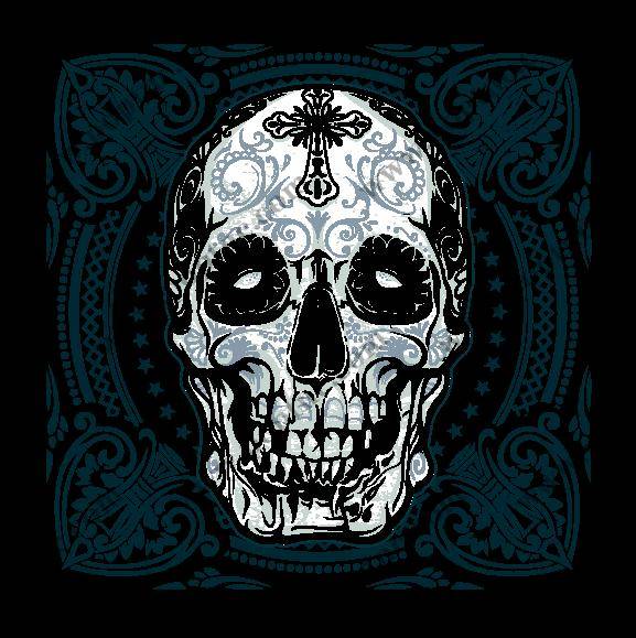 复古风格骷髅头裁片印花服装,展现个性与神秘感