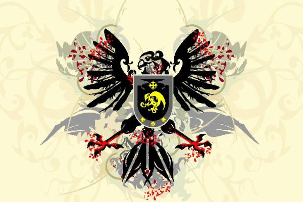 独特翅膀盾牌图案裁片印花服装印花设计