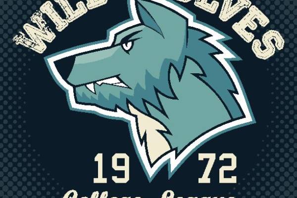 复古风格野狼裁片印花服装印花设计