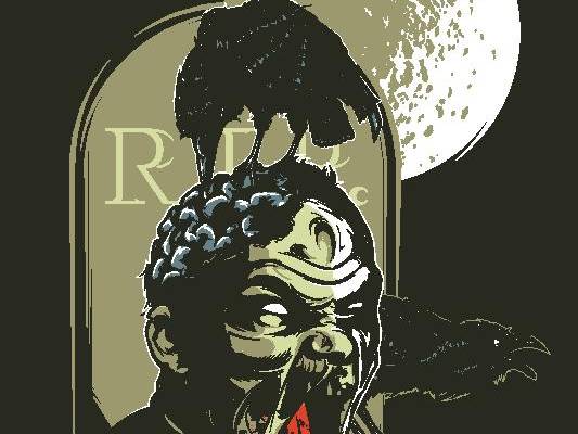 神秘狼人主题裁片印花服装印花设计