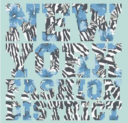 创意斑马纹裁片印花服装 打造时尚个性风格