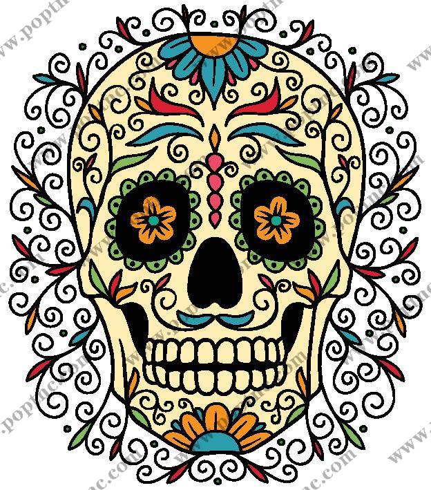 色彩斑斓的墨西哥风格裁片印花服装印花设计