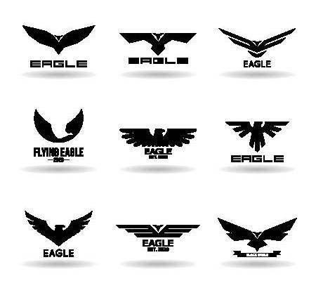 时尚潮流老鹰裁片印花服装印花图案设计