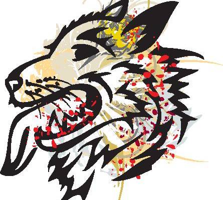 时尚街头风格虎头裁片印花服装