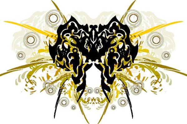 时尚潮流黑金虎头裁片印花服装印花设计