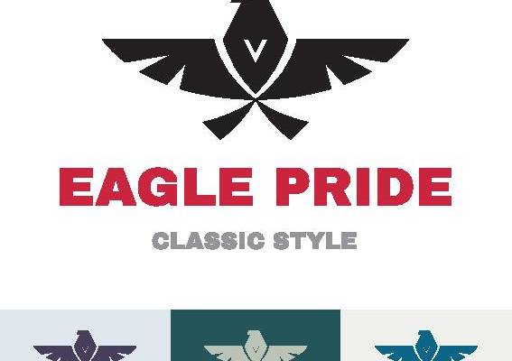 经典风格鹰形裁片印花服装印花设计