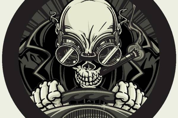 独特骷髅头裁片印花服装 展现个性街头风格