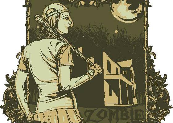 复古风格裁片印花服装：海盗主题骷髅与船锚设计