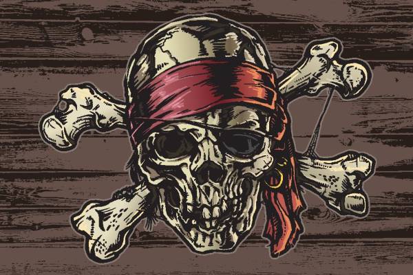 摇滚风格骷髅头裁片印花服装，展现个性与态度