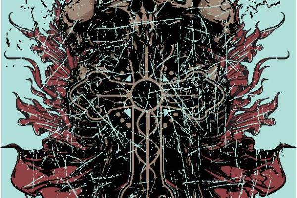 独特风格裁片印花服装：哥特式摇滚风潮