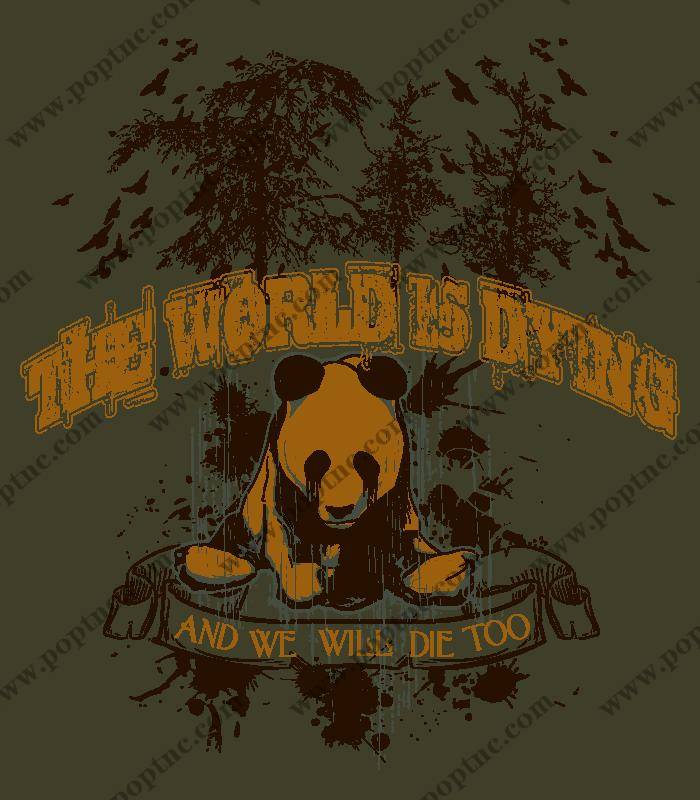 环保主题裁片印花服装 呼吁保护自然生态