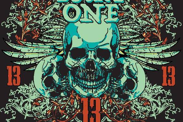 独特幸运数字13裁片印花服装印花设计