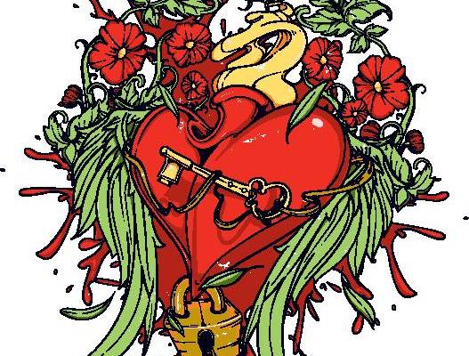 时尚潮流心形裁片印花服装,展现个性与浪漫