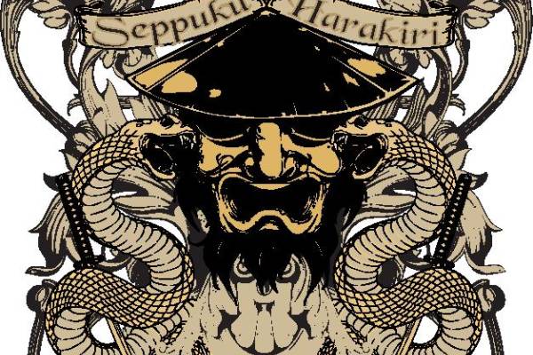 神秘风格裁片印花服装：骷髅与蛇的奇幻图案