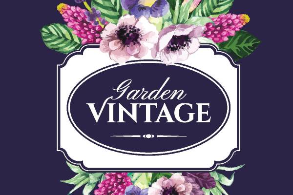 复古花园风格裁片印花服装印花设计