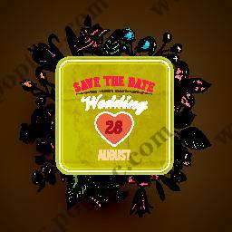 时尚婚礼裁片印花服装 浪漫3月28日纪念日设计