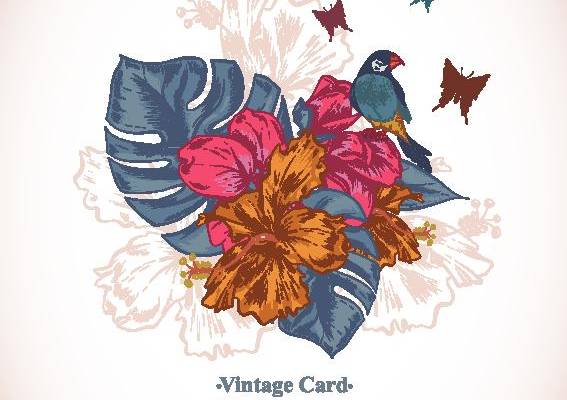 复古风格花卉裁片印花服装，展现独特魅力