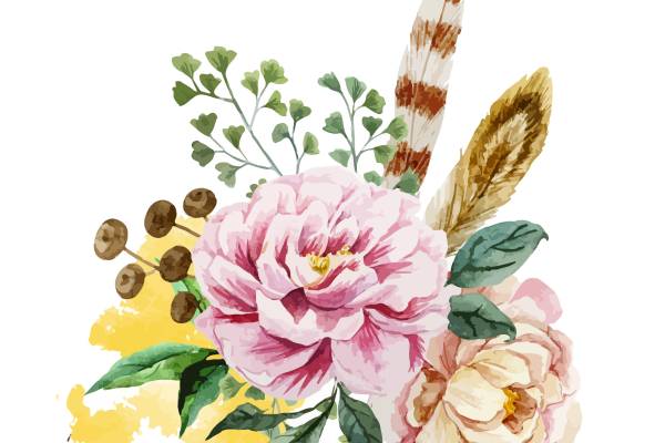 时尚花卉裁片印花服装印花设计，展现自然之美