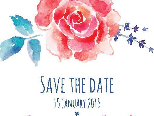 优雅水彩玫瑰裁片印花服装 2015年1月15日婚礼纪念日服装印花