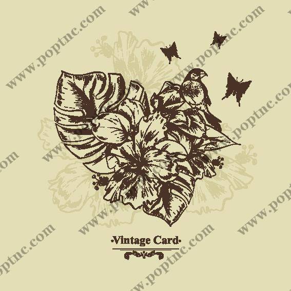 复古风格花卉裁片印花服装印花设计