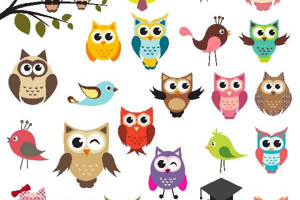 可爱卡通动物裁片印花服装印花设计