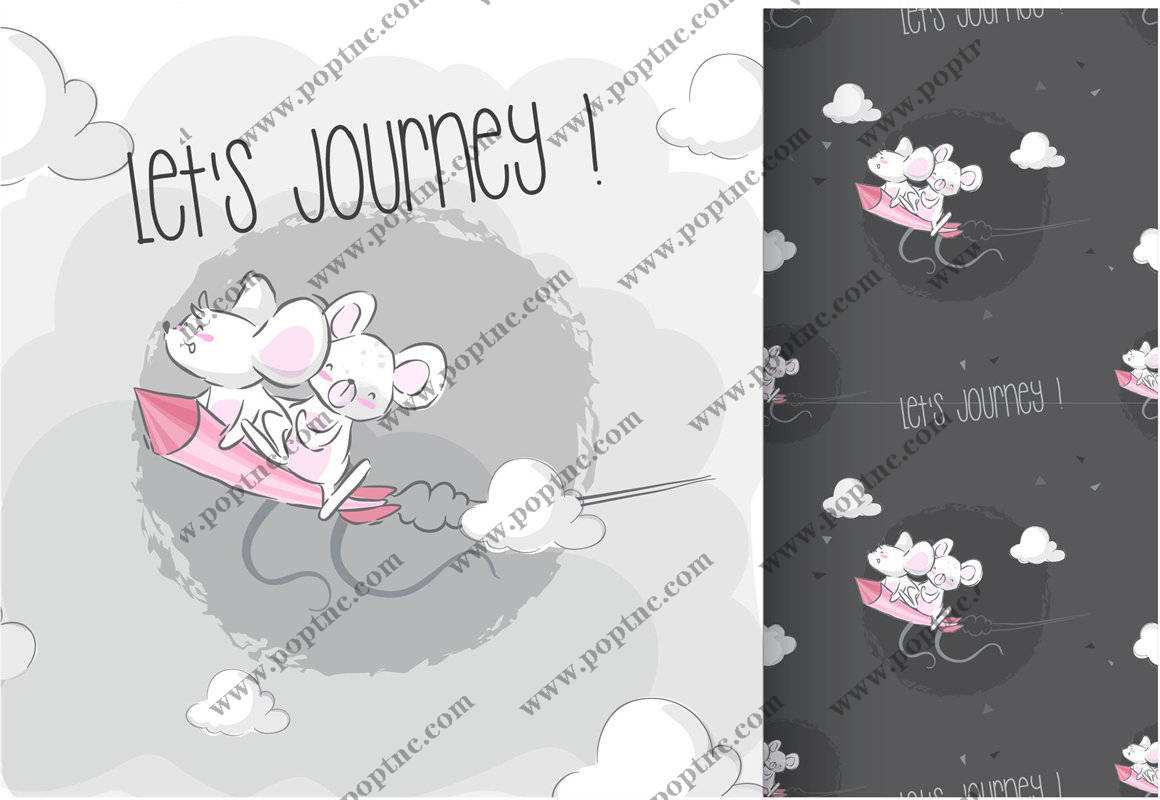 梦幻卡通老鼠裁片印花服装,开启奇妙旅程