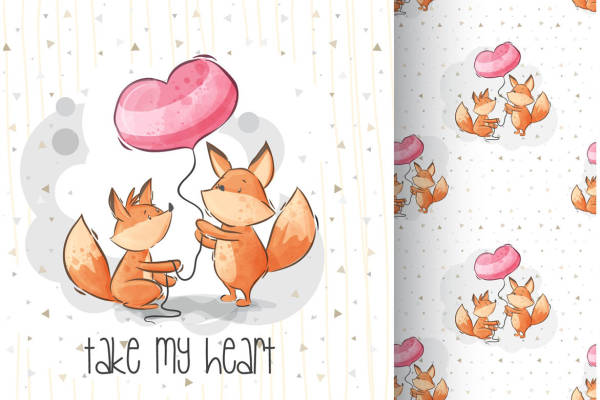 温馨可爱狐狸裁片印花服装,传递爱意的时尚选择