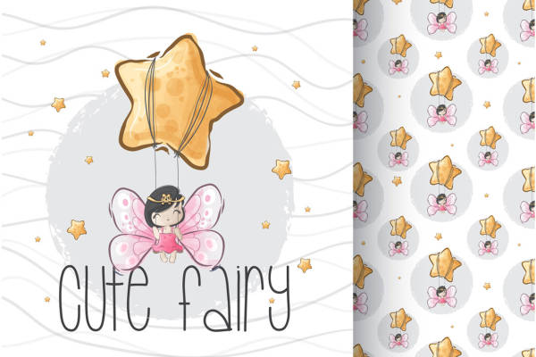 梦幻可爱小精灵裁片印花服装，打造童话风格时尚