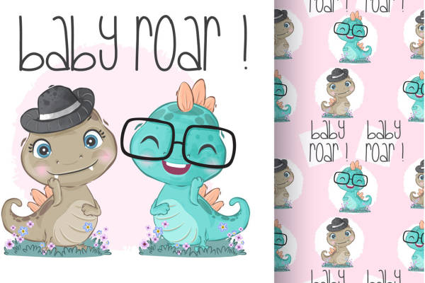 可爱恐龙裁片印花服装:儿童时尚新潮流