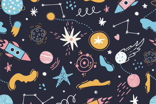 太空主题服装印花面料设计，探索宇宙的时尚之旅