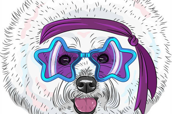 时尚个性卡通羊头裁片印花服装印花设计