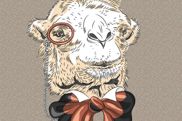 创意卡通羊头裁片印花服装印花设计