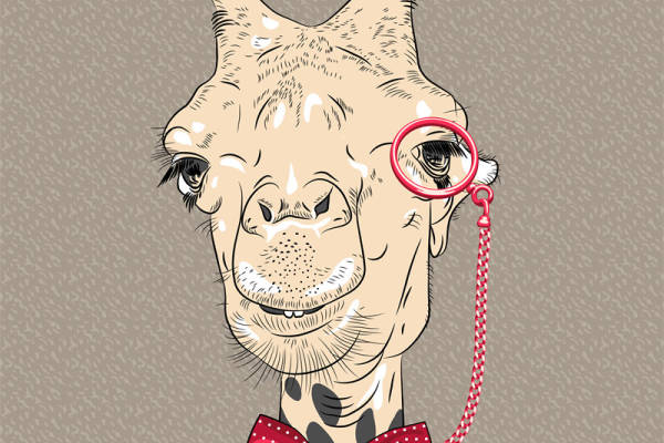 时尚趣味长颈鹿裁片印花服装,打造独特个性风格