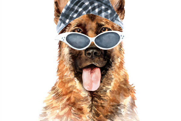 时尚狗狗裁片印花服装印花设计,夏日清凉必备