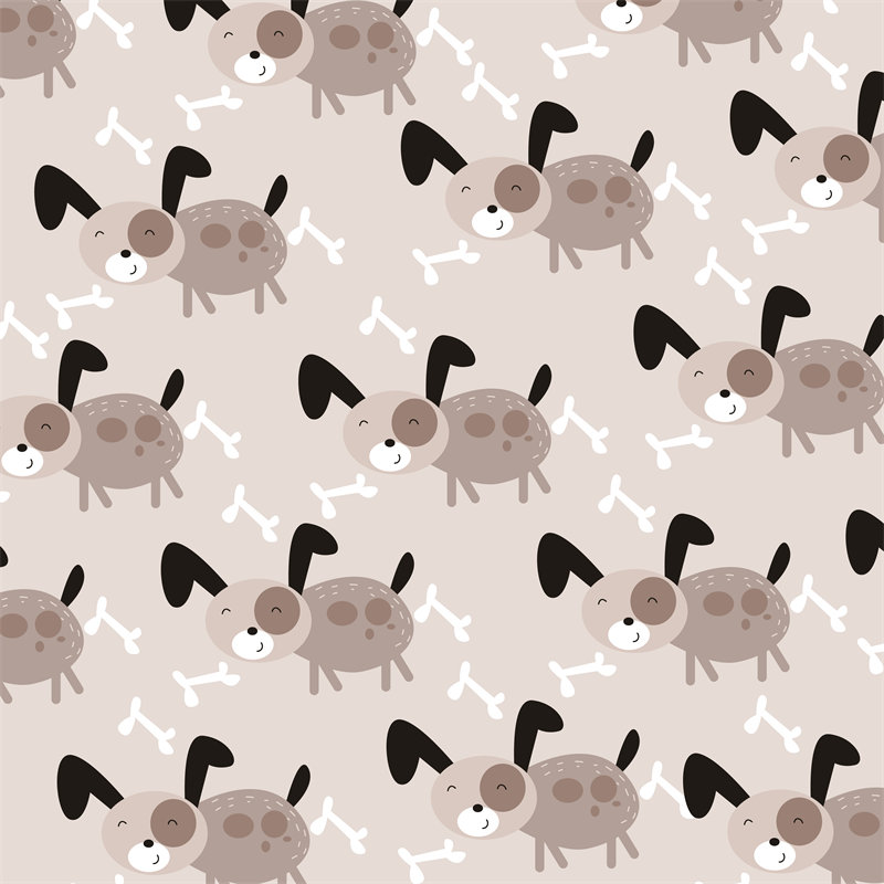 可爱卡通风格小羊图案面料印花服装印花设计