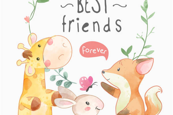 可爱动物主题裁片印花服装 展现友谊与童趣